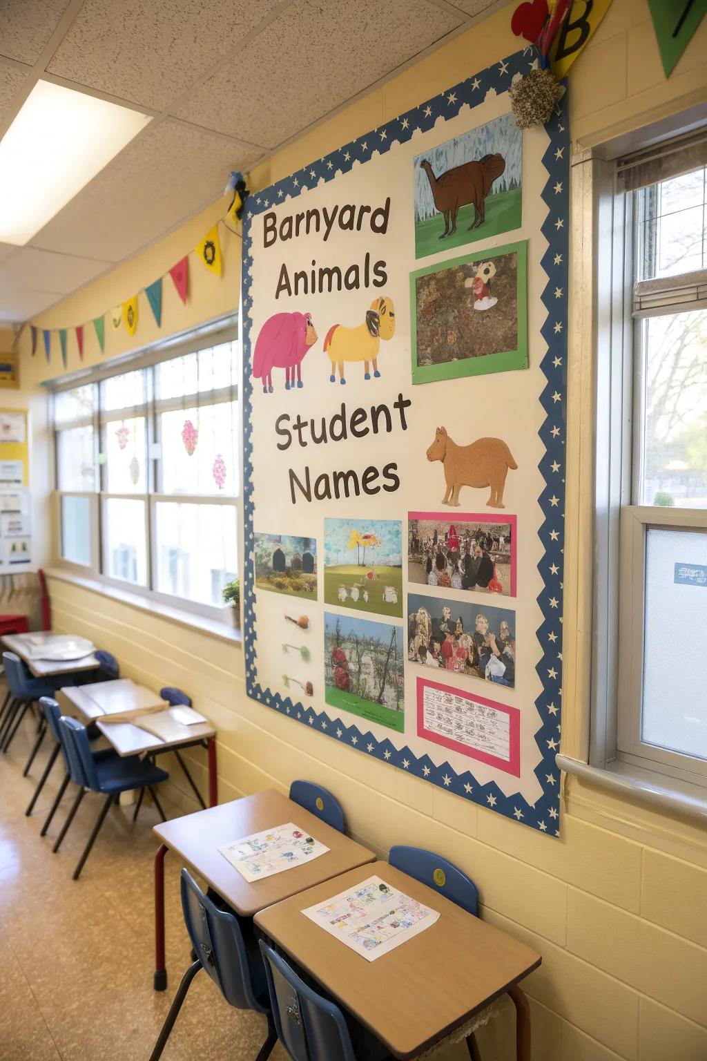 A 'Barnyard Buddies' board that fosters community