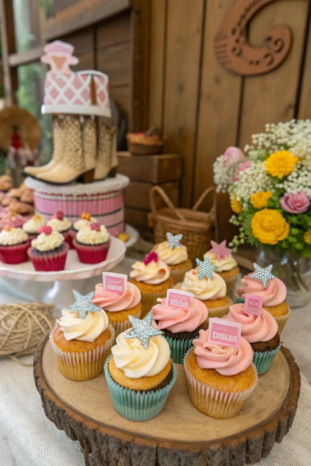 Themed desserts add a sweet touch to your cowgirl celebration.