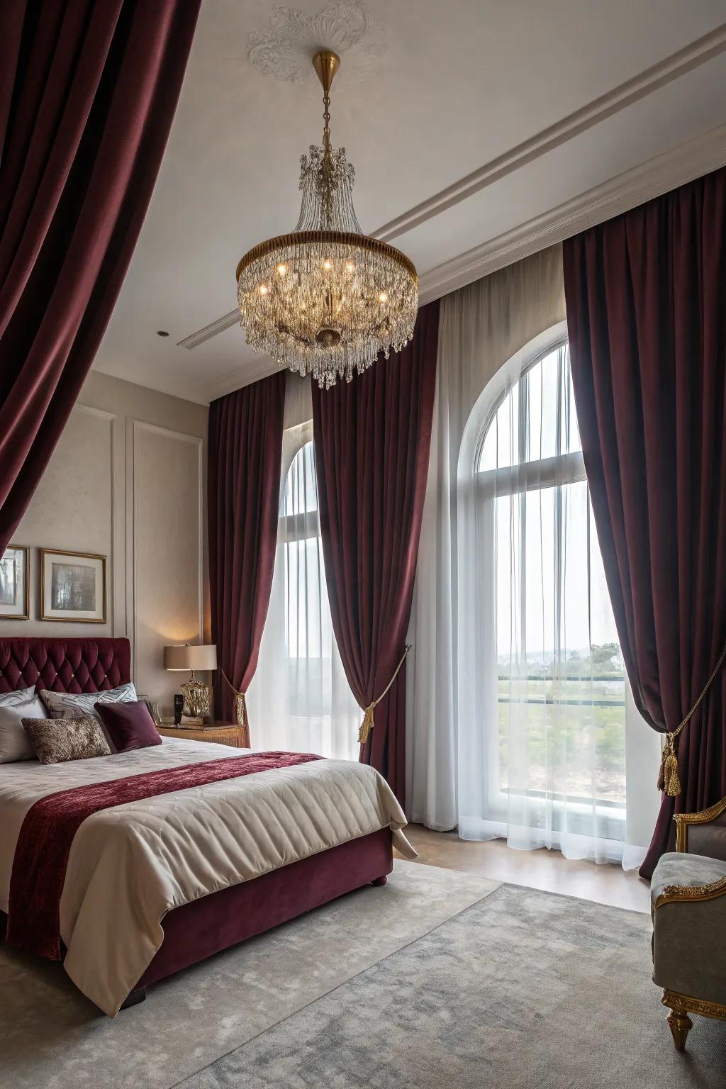 Floor-length curtains add drama and elegance to any space.