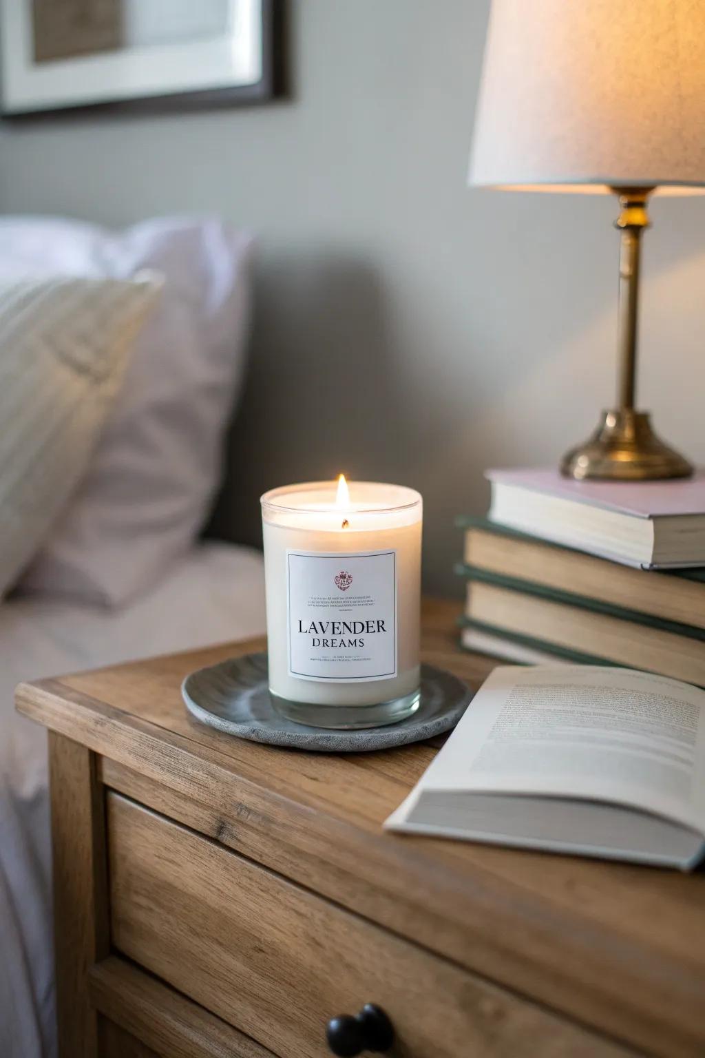 Violet Slumber Candle for Restful Sleep