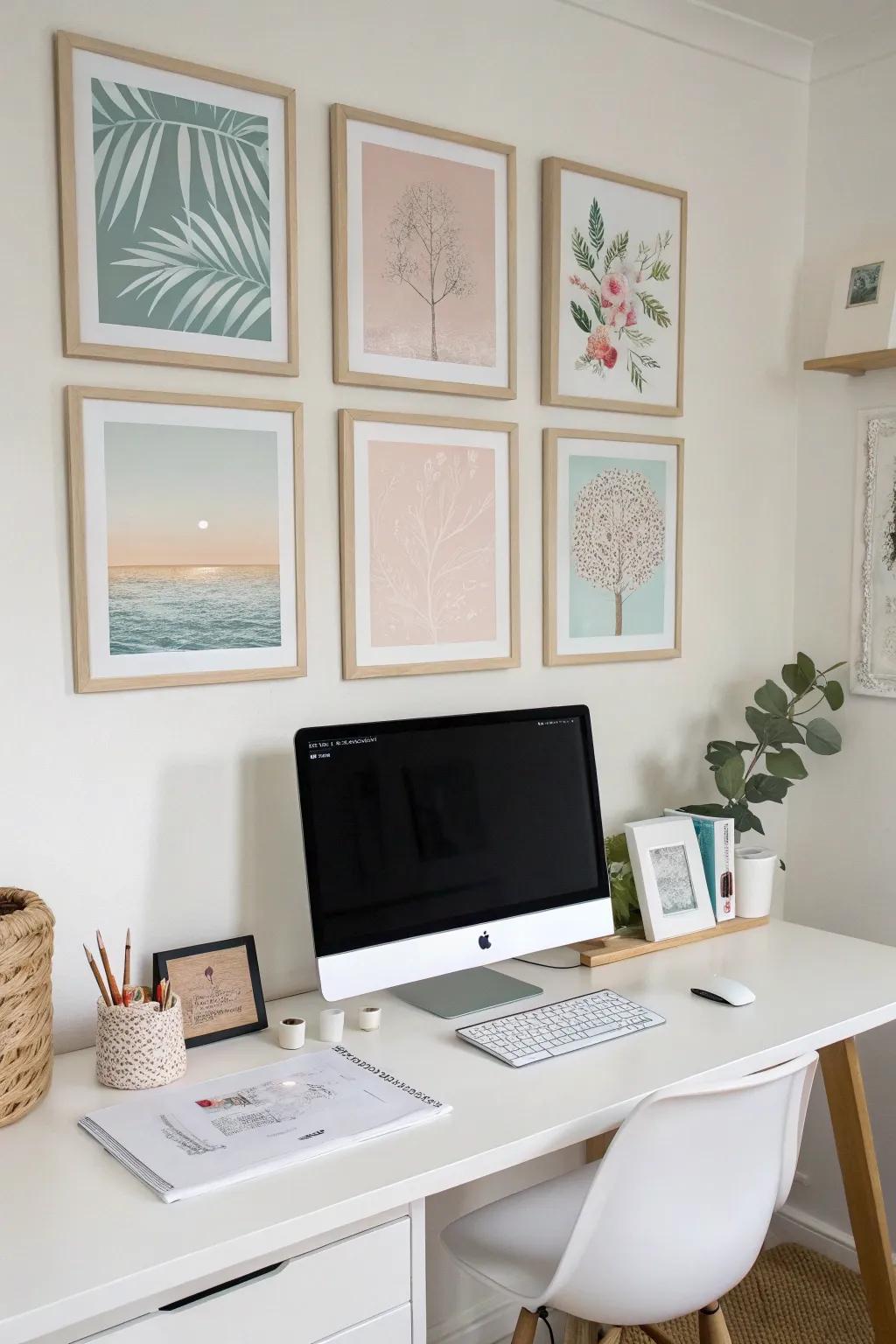 Wall decor brings personality to your PC setup.