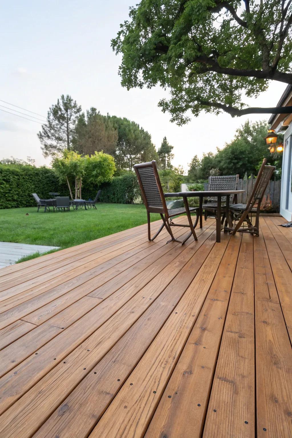 Pure Timber decks showcase the inherent beauty of the wood.