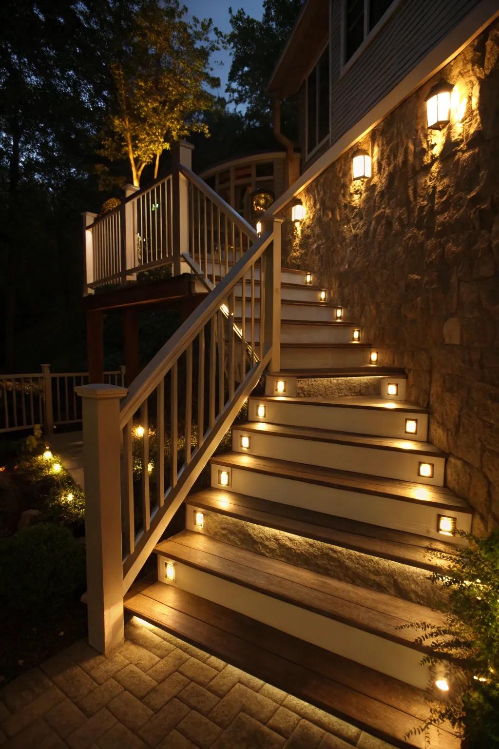 Varied lighting introduces depth and measurement