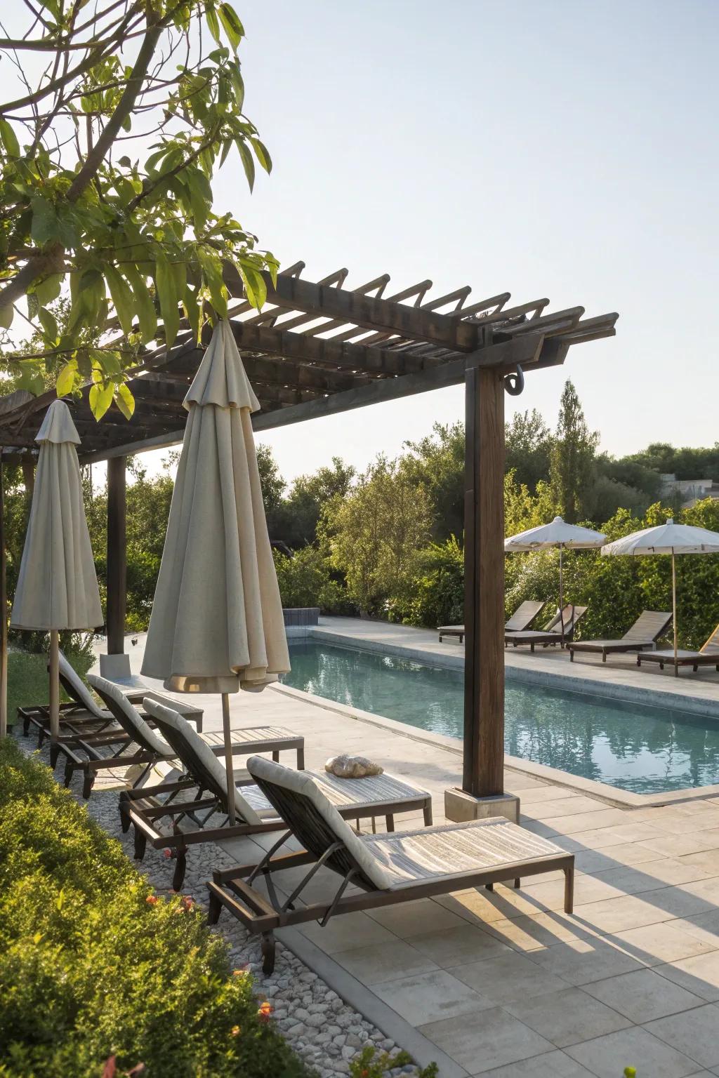 A soothing poolside frame escape for the best relaxation.