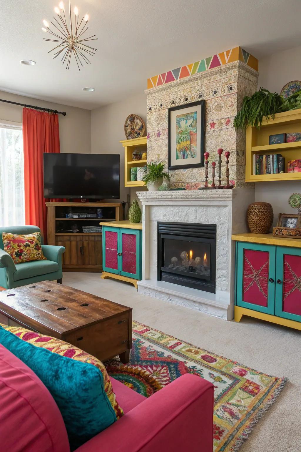 Vibrant sensations: A burst of color and personality.