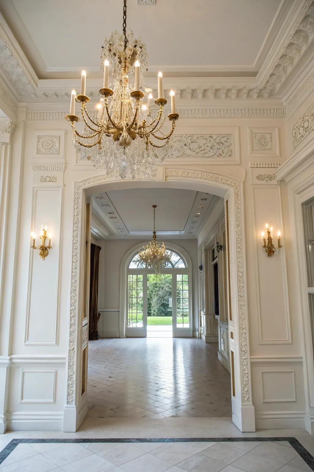 Achieve undying sophistication using traditional ivory.