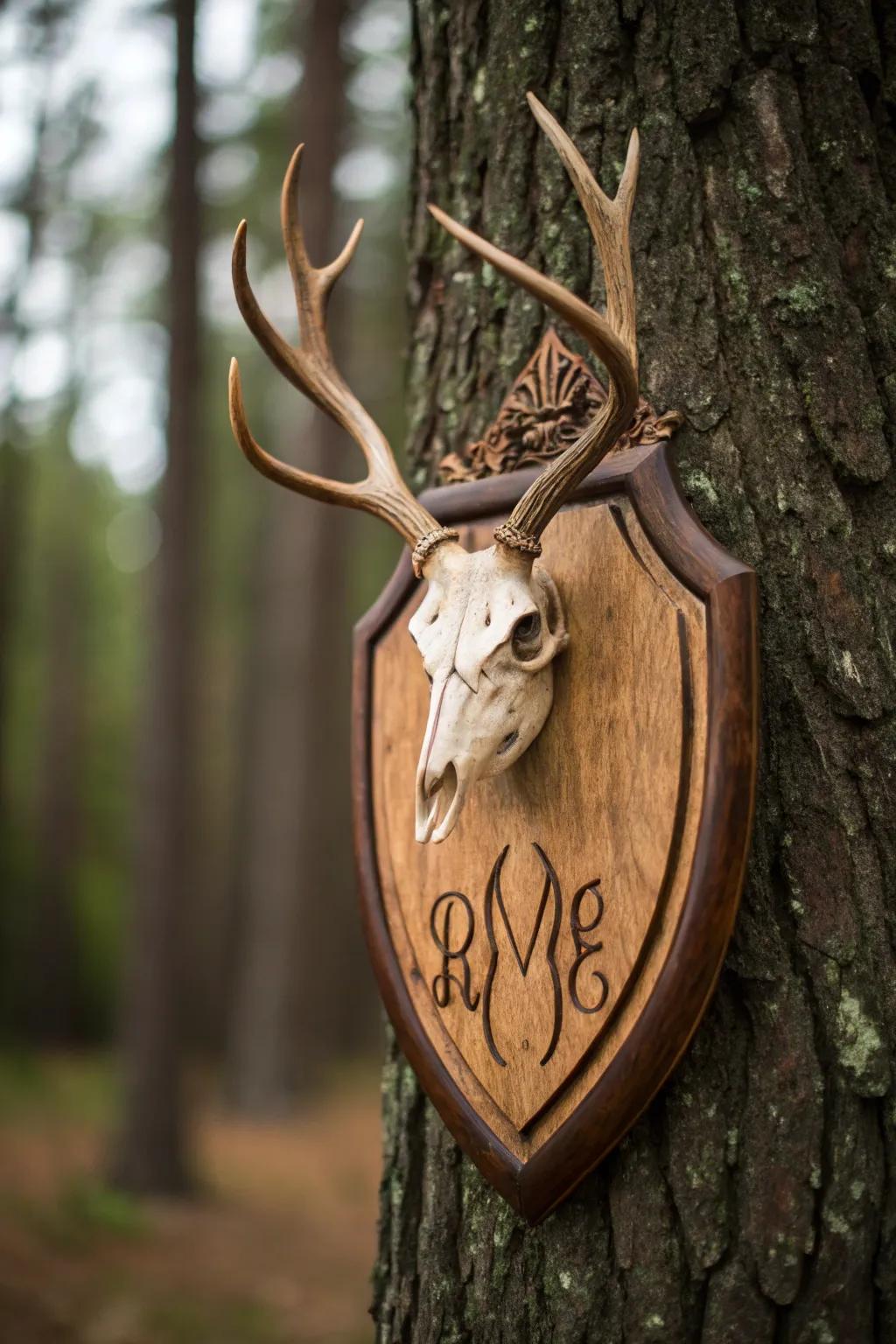 Personalized carvings set your mount apart.