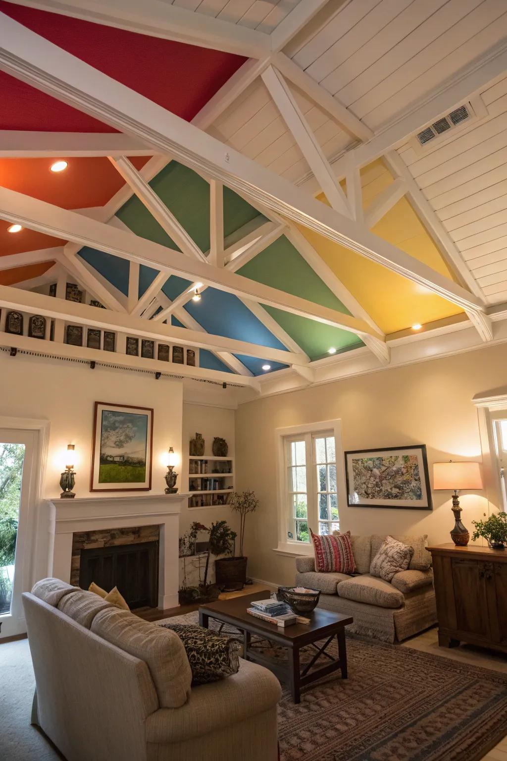 Colored beams for a consistent or contrasting look.