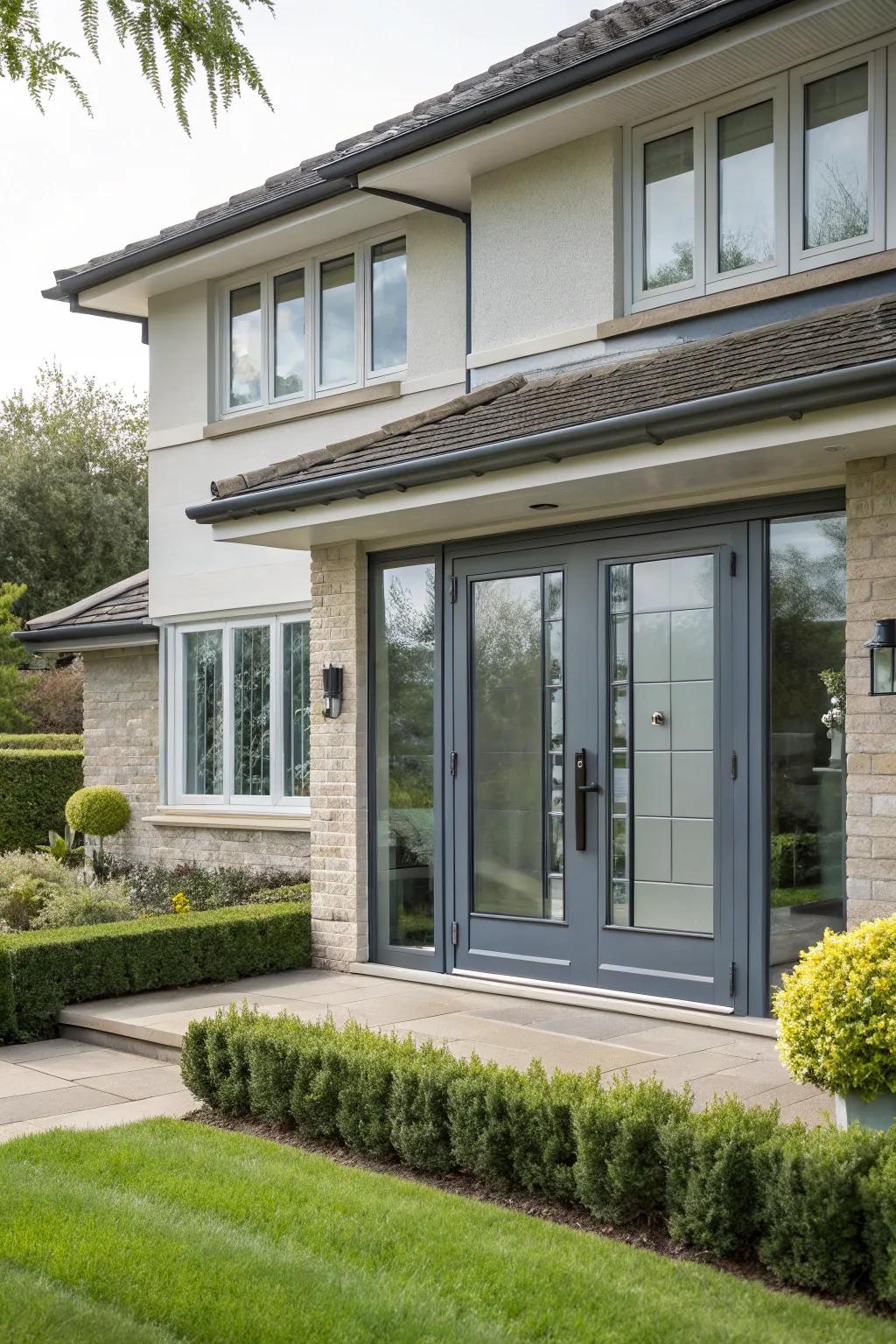 Up-to-date windows and doors bring new life to this home.