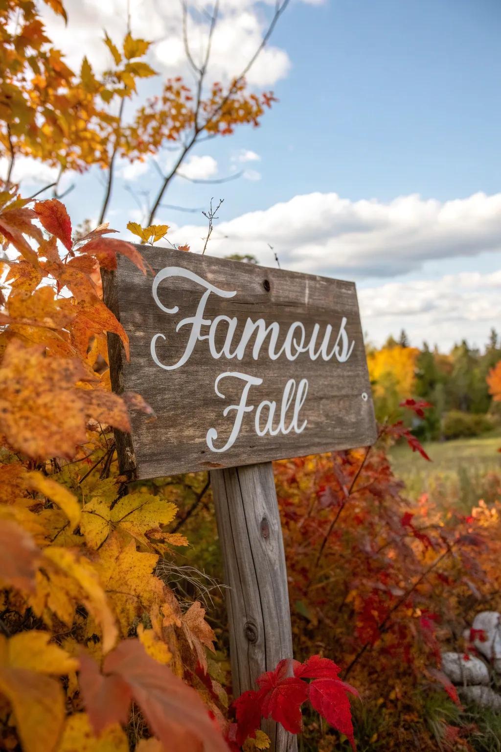 Let a seasonal quote inspire your fall porch décor.