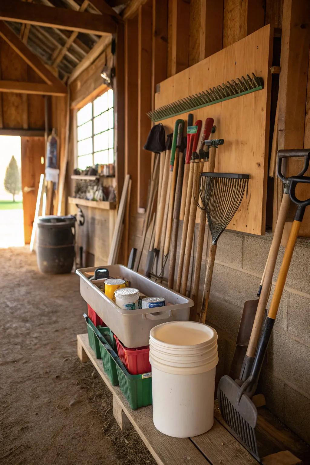 An organized prep station increases efficiency.