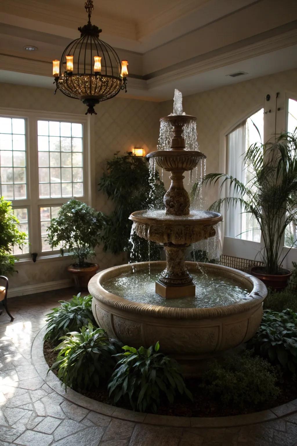 Water features represent wealth and tranquility.