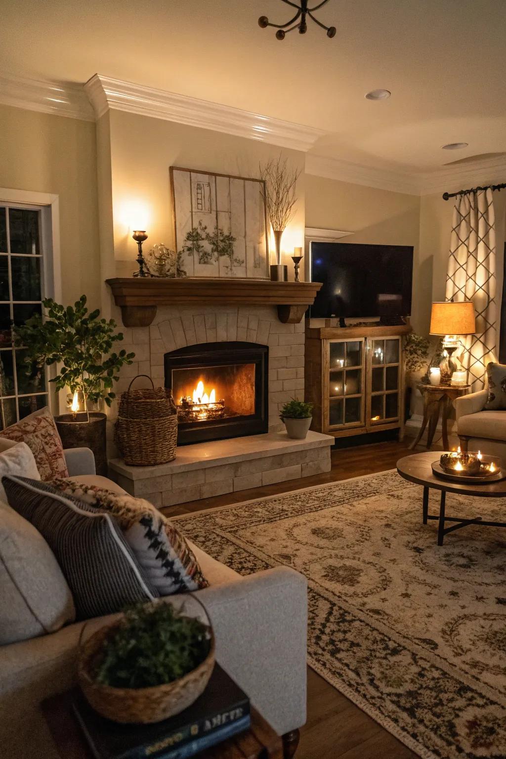 Dimmers provide personal lighting for any atmosphere.