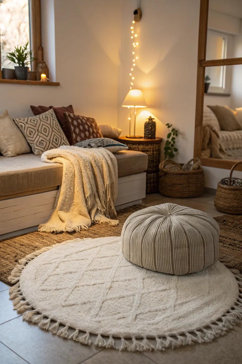 Deluxe mats invite you to kick back and relish in supreme comfort.