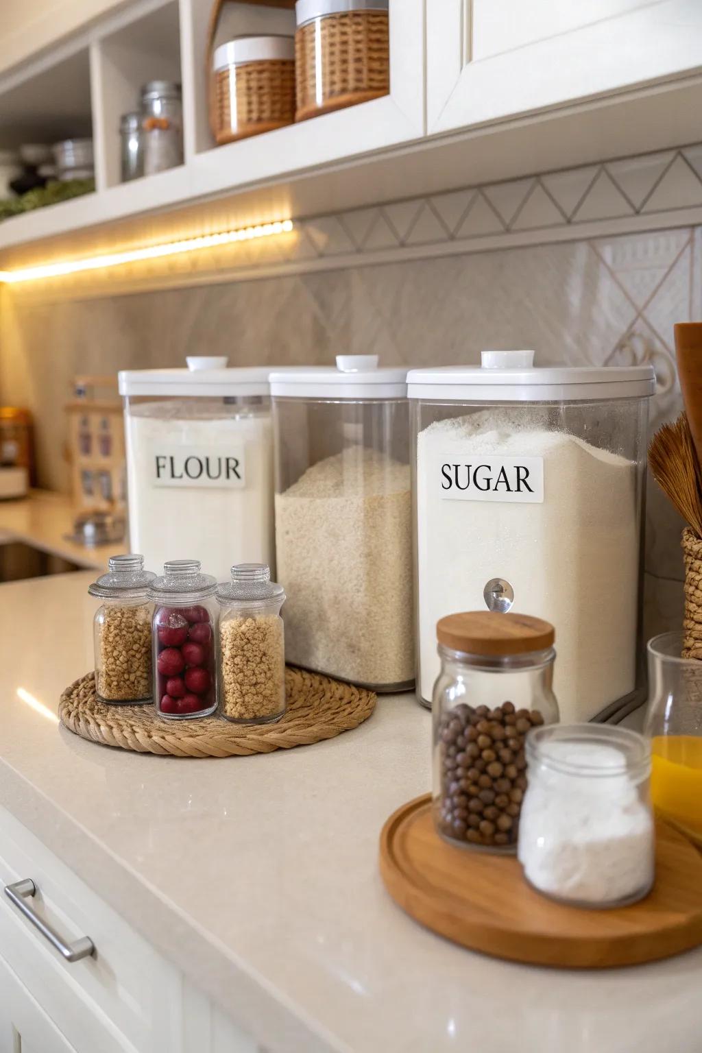 Lock-tight boxes keep things fresh and safe.