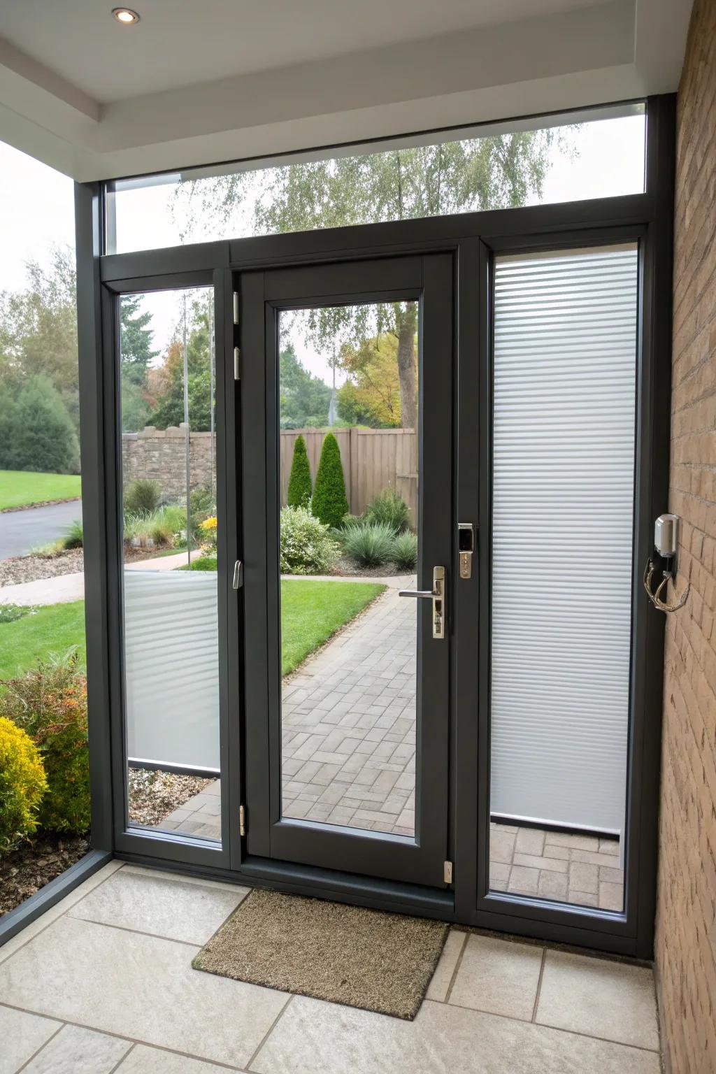 A front door upgrade made for better privacy and looks.