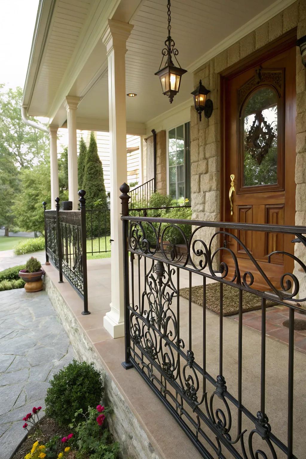 Durable and stylish metal railings that ensure safety.