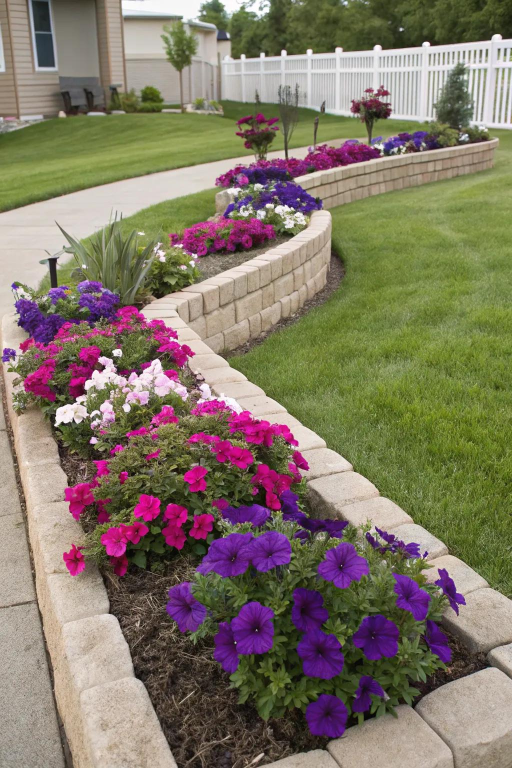 Maintain a pristine botanical arrangement by means of structured flower gardens.