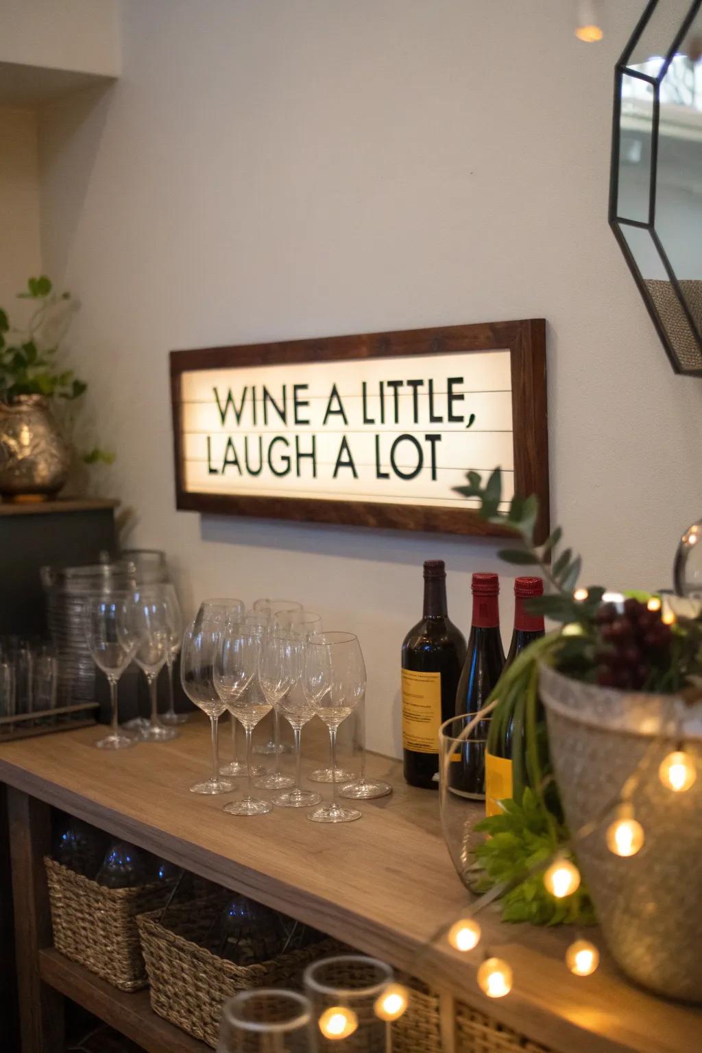 A reminder to enjoy life's simple pleasures.