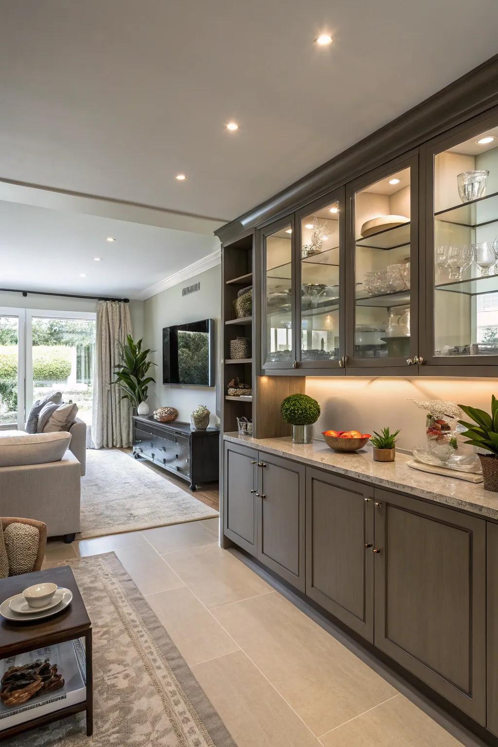 Effective storage solutions ensure a space that’s neat and orderly.