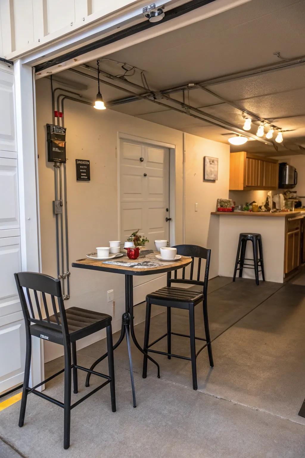 Small food consumption spaces deliver comfortable food consumption experiences.