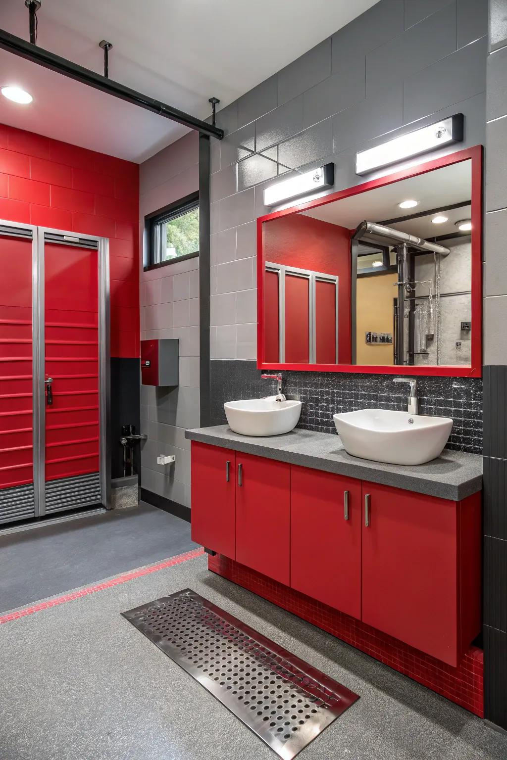 Bold colors add personality and flair to any bathroom.