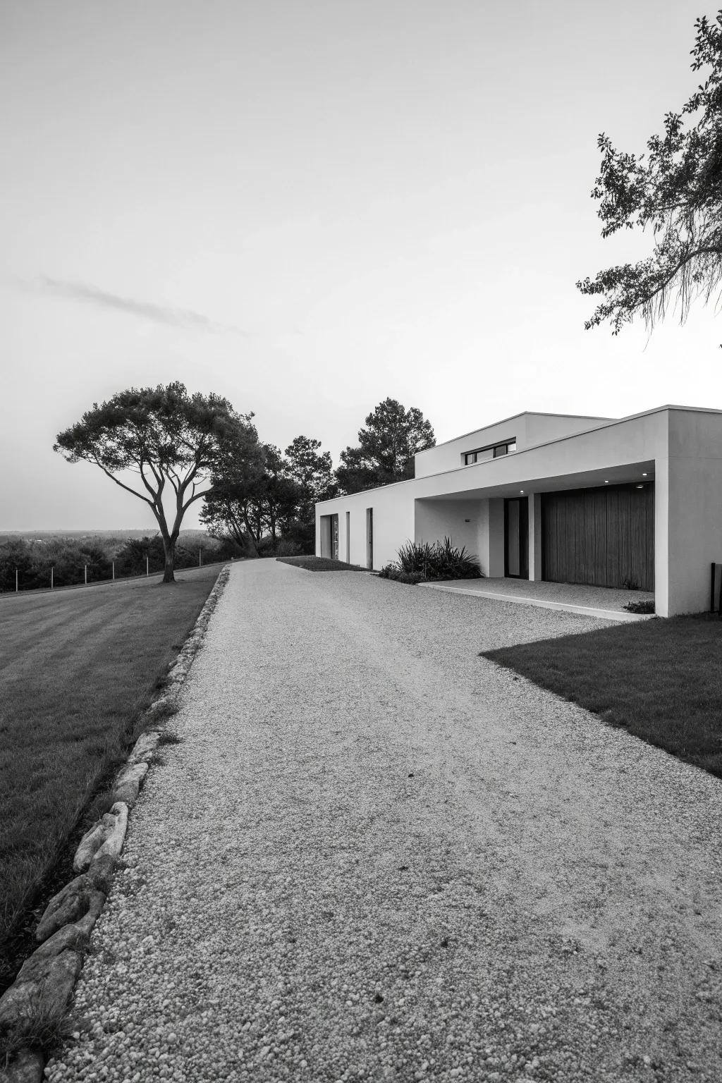 Monochromatic minimalism highlights modern simplicity.