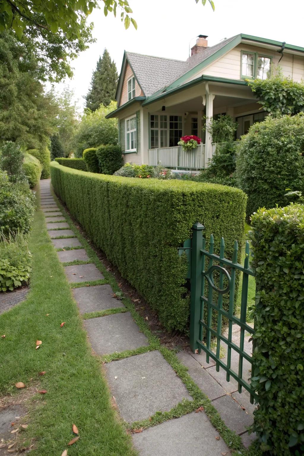 Lush and verdant: the verdant bush boundary.