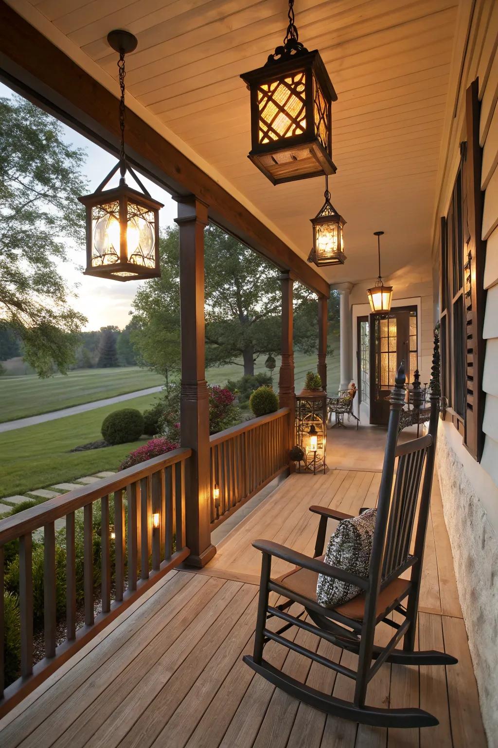 Evoke a hauntingly exquisite mood through lanterns.