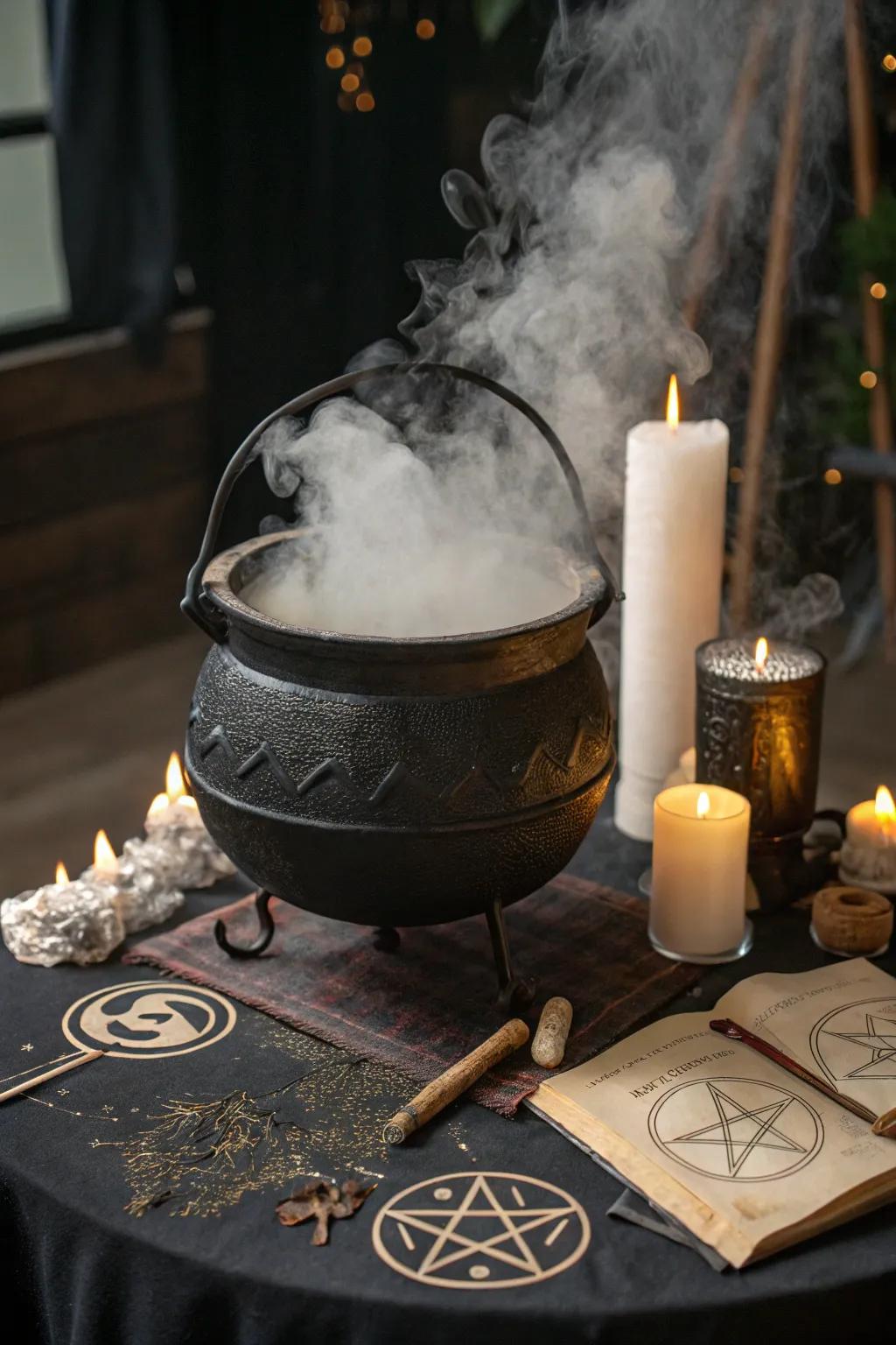 A sorceress's bowl injects an aura of mystery and enchantment.