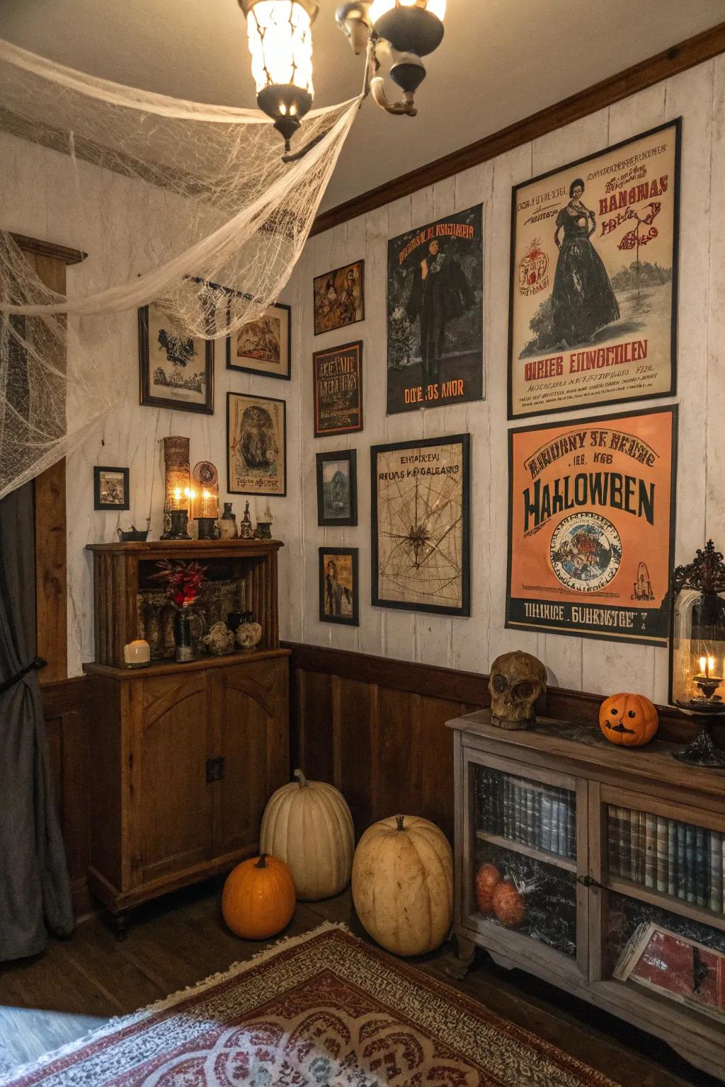 Seize the appeal of past years using a past era's Halloween theme.