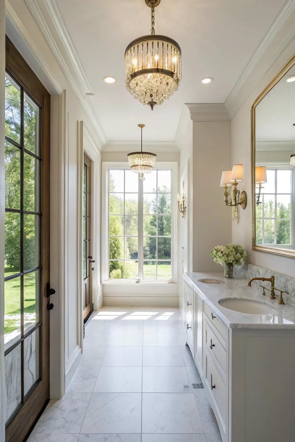 A bright space is more inviting and spacious.