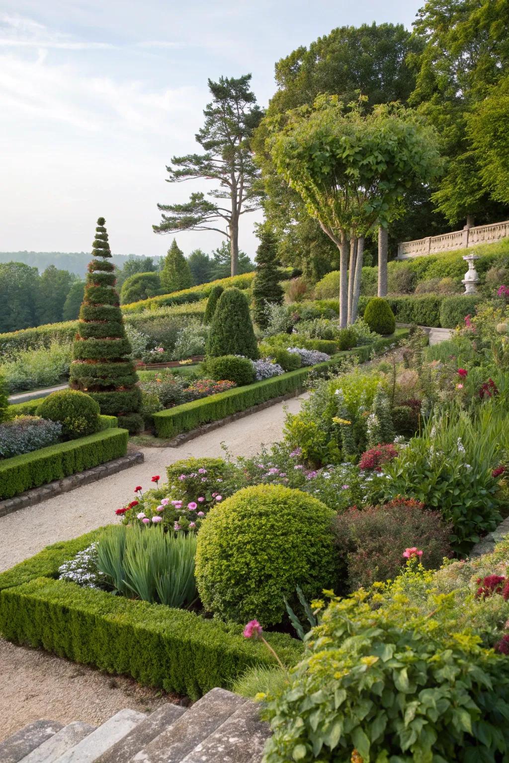 Layered flora introduces magnitude to your panorama.