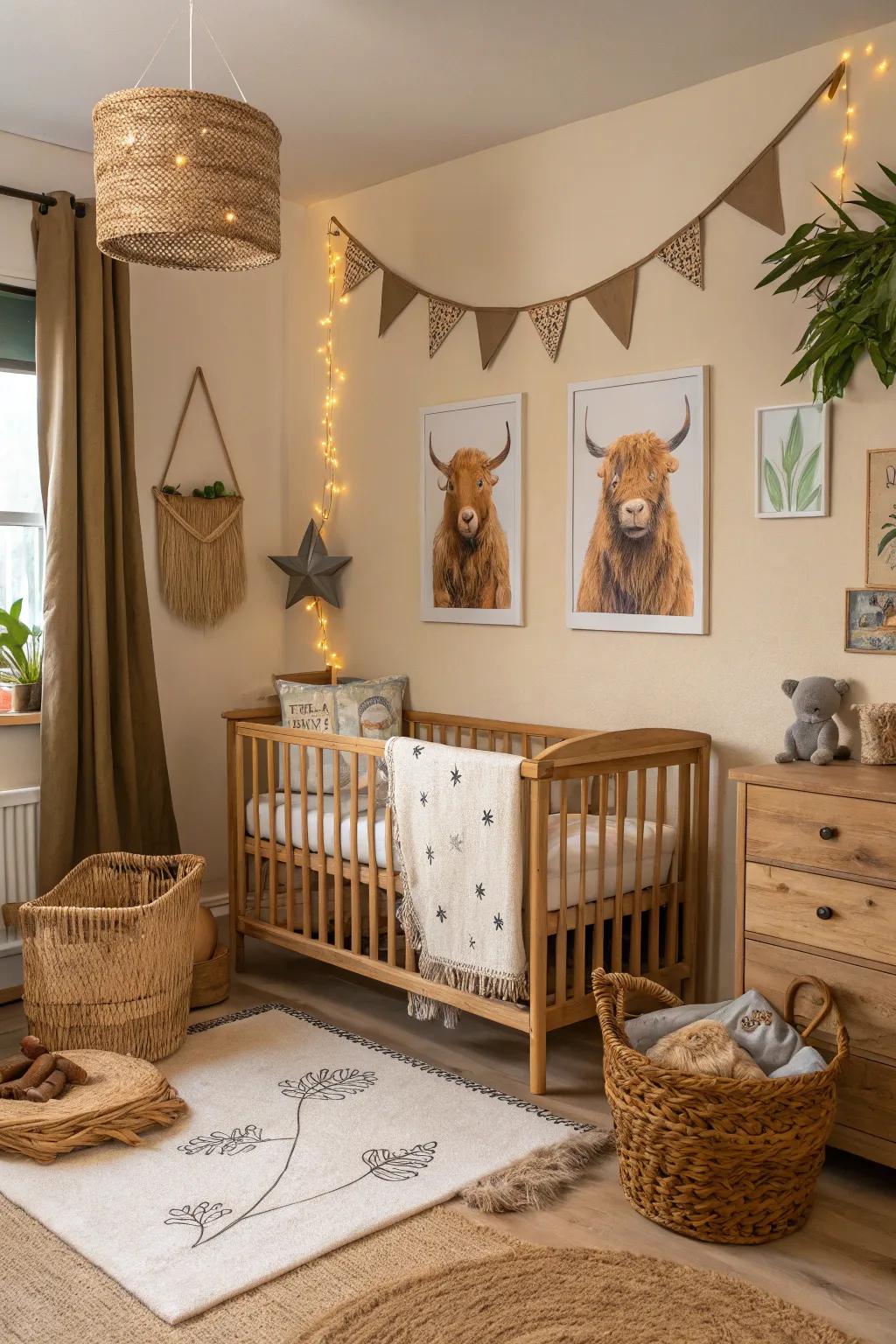 Earth tones offer a unified, calming environment.