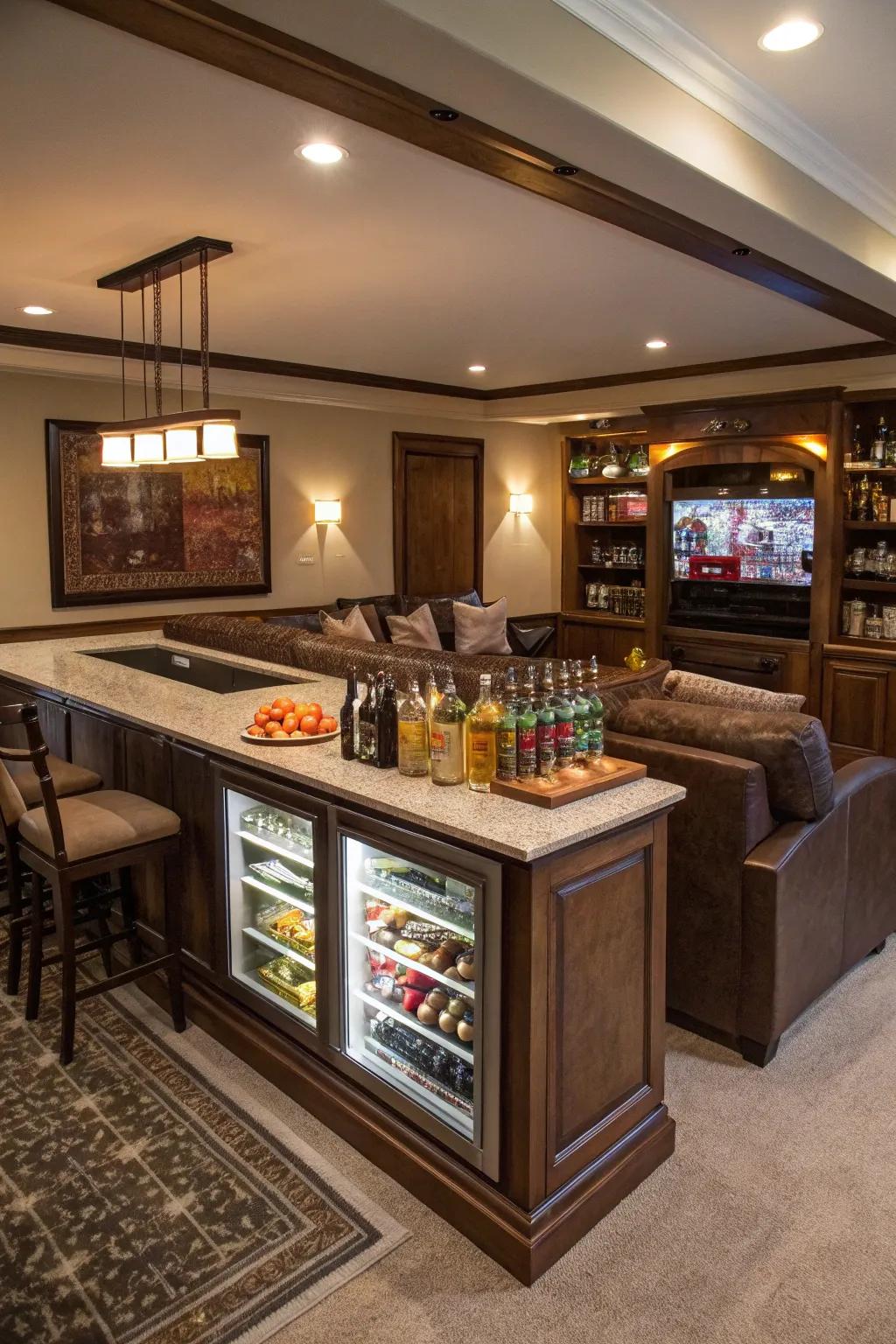 A thoughtful layout makes your bar enjoyable and easy to use.