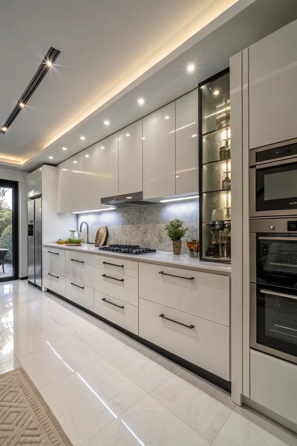 Updated hardware provides a fresh, modern appeal to your kitchen cabinets.