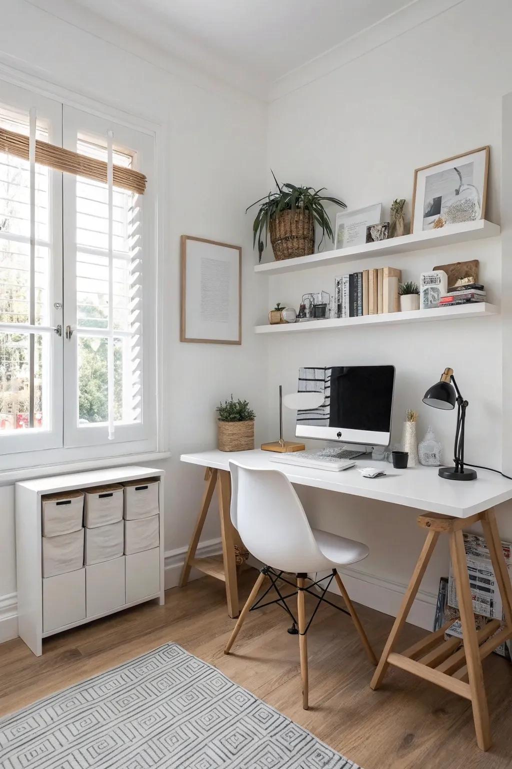 Minimalist arrangements support clarity and concentration.