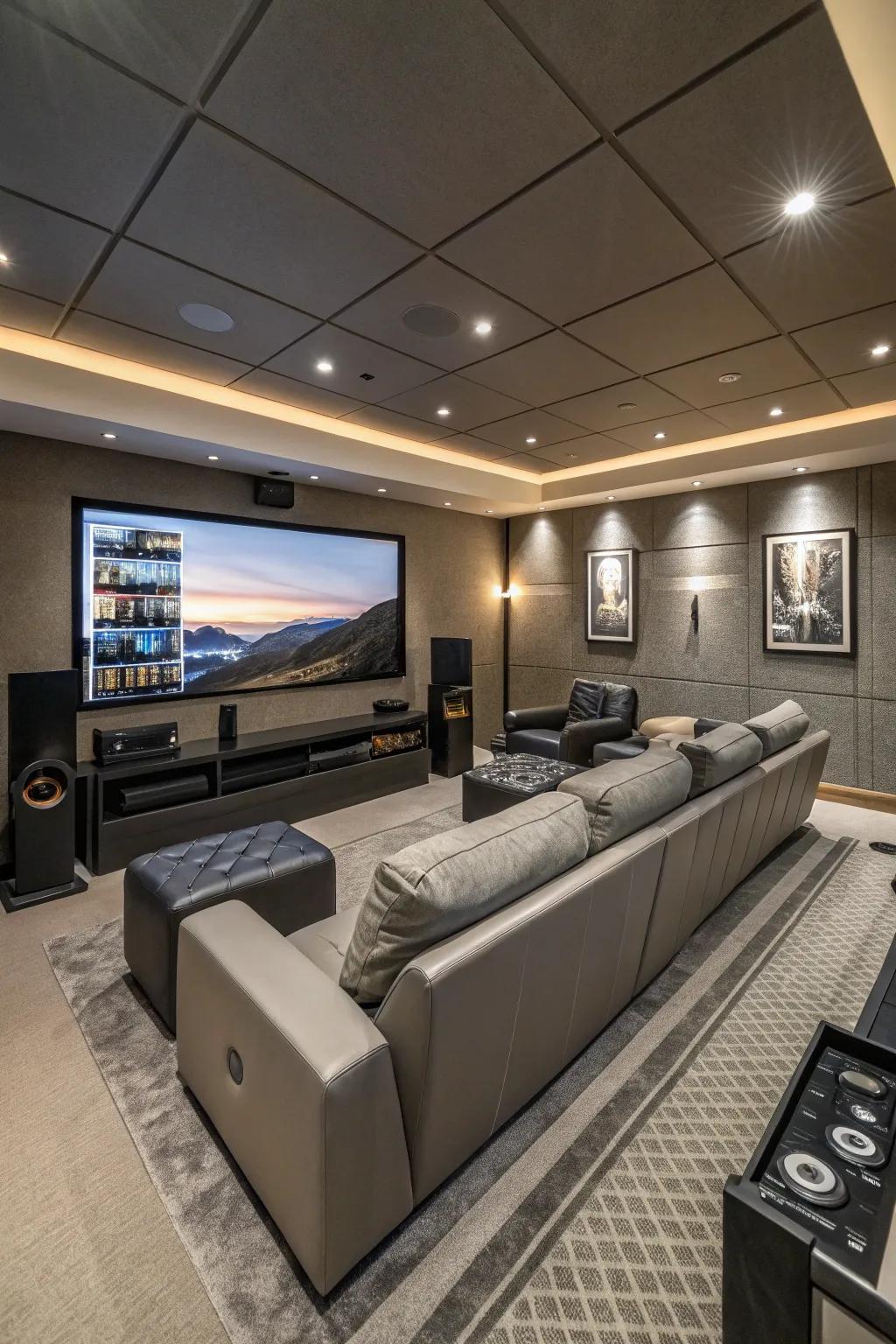 Integrated media systems provide a seamless and immersive home theater experience.