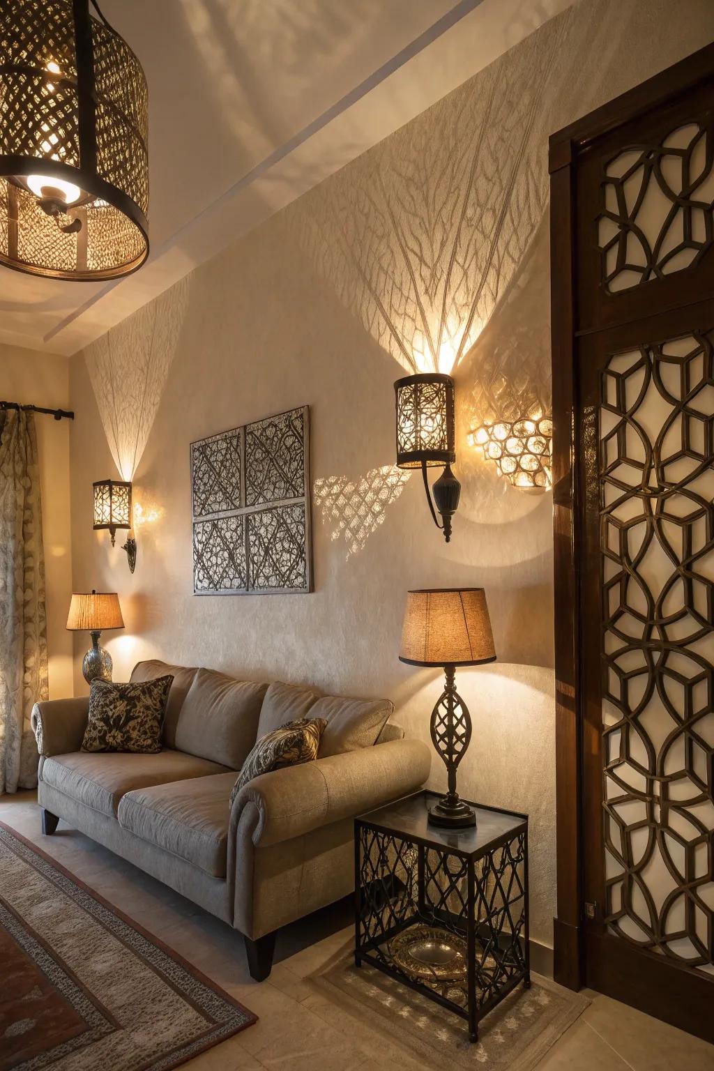 Patterns add an artistic dimension to your lighting.