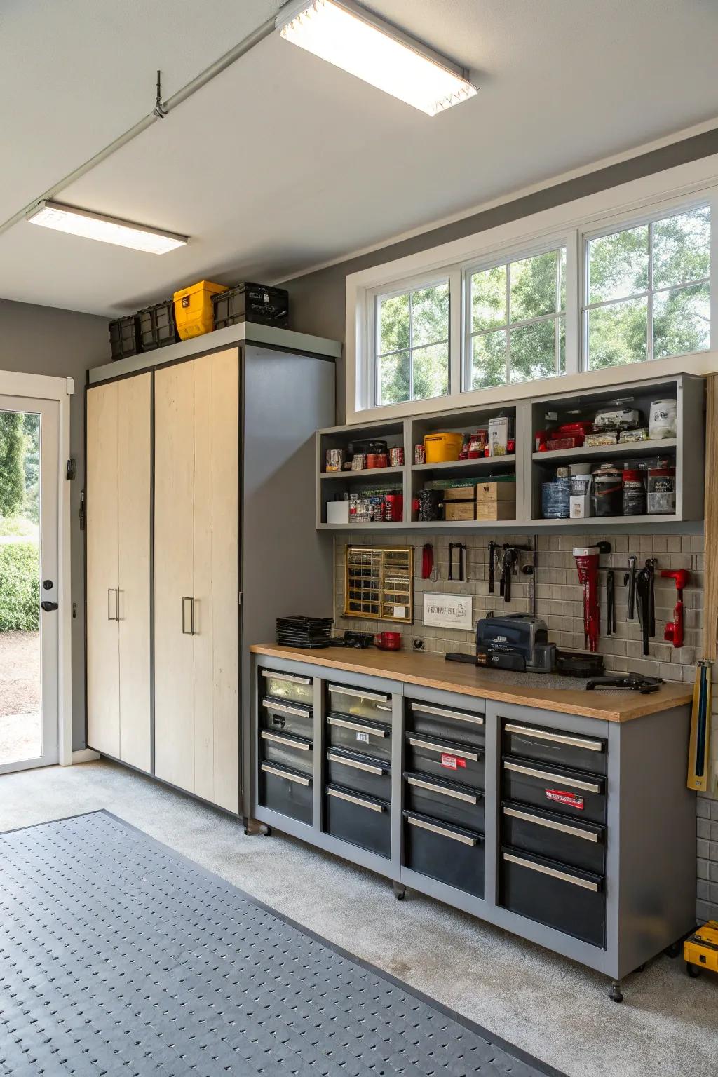 Smart storage makes your man cave tidy and efficient.