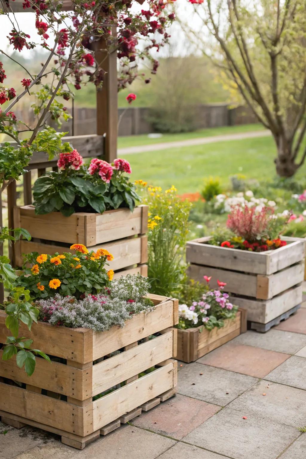 Upcycling adds character and sustainability to your garden design.