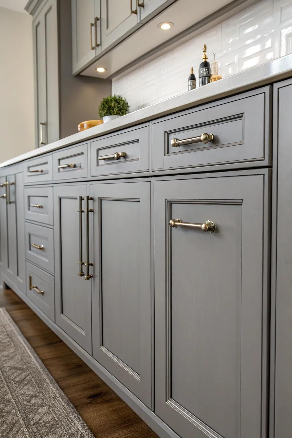 Accentuate with elegant hardware.