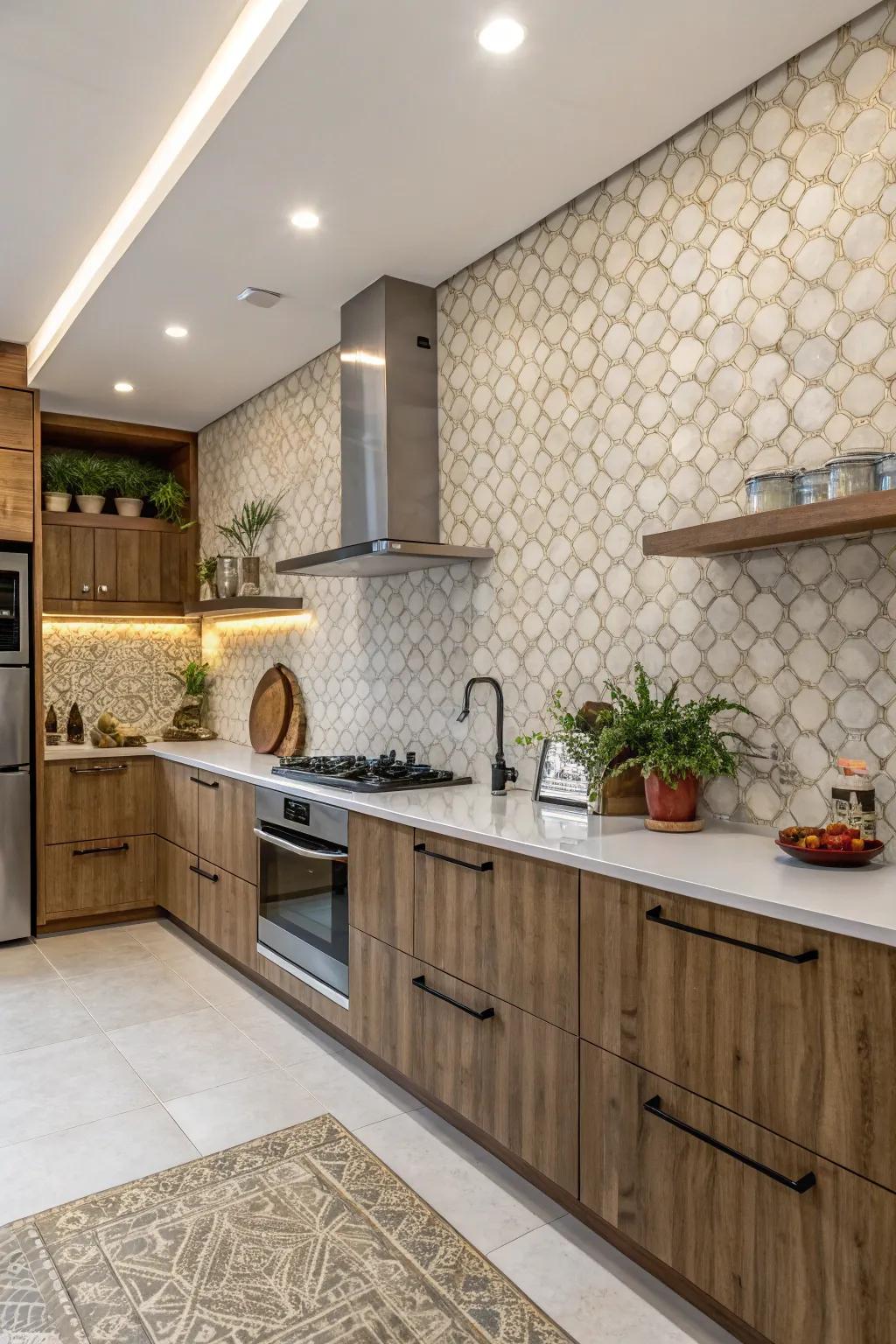 Detailed panels add richness and encourage touching.