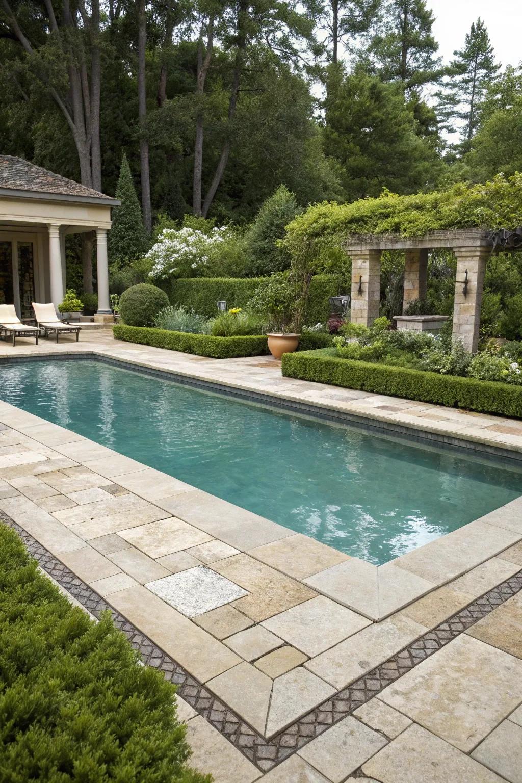 Inherent stone accents add enduring elegance.