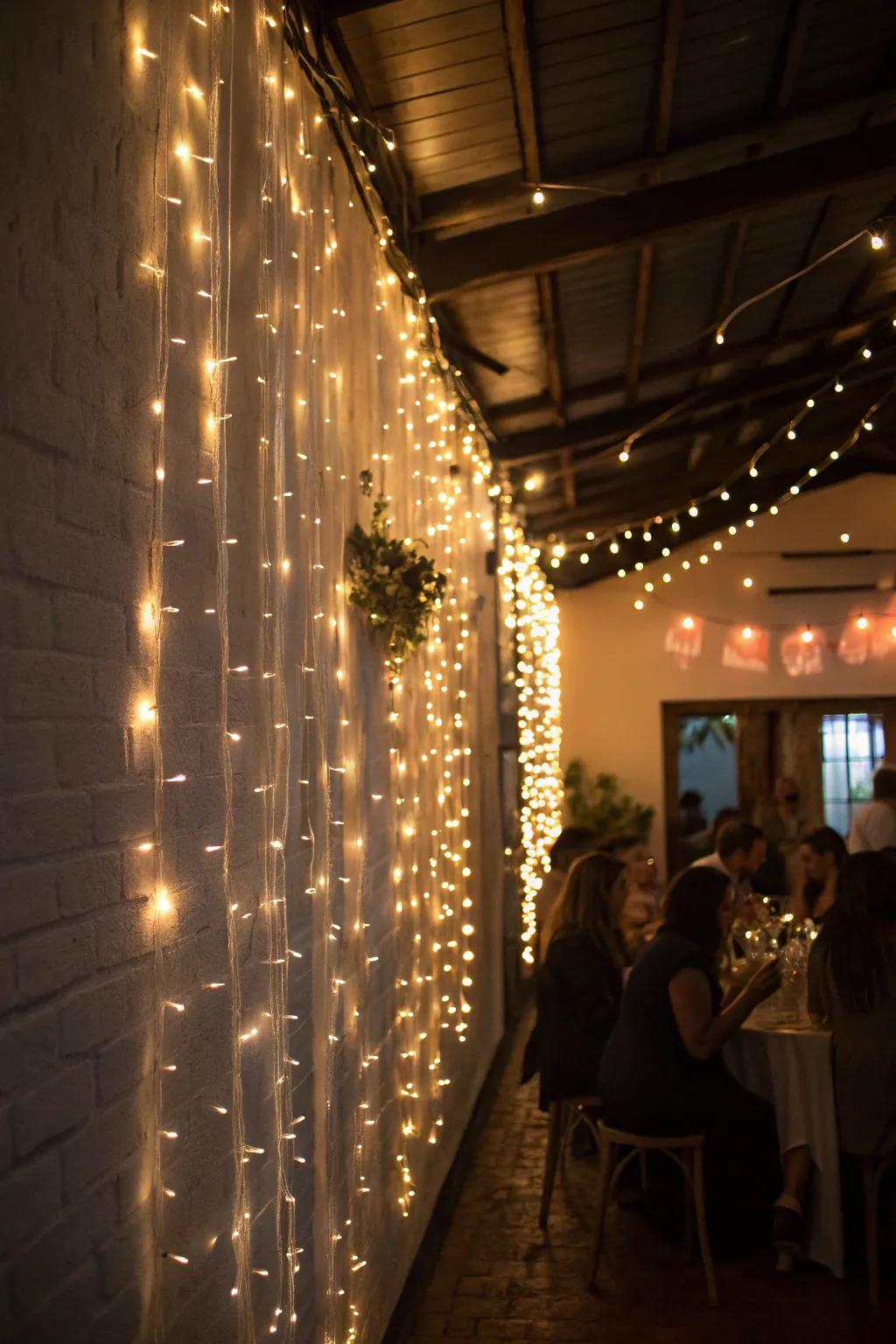 Subtle lighting creating a magical party ambiance.
