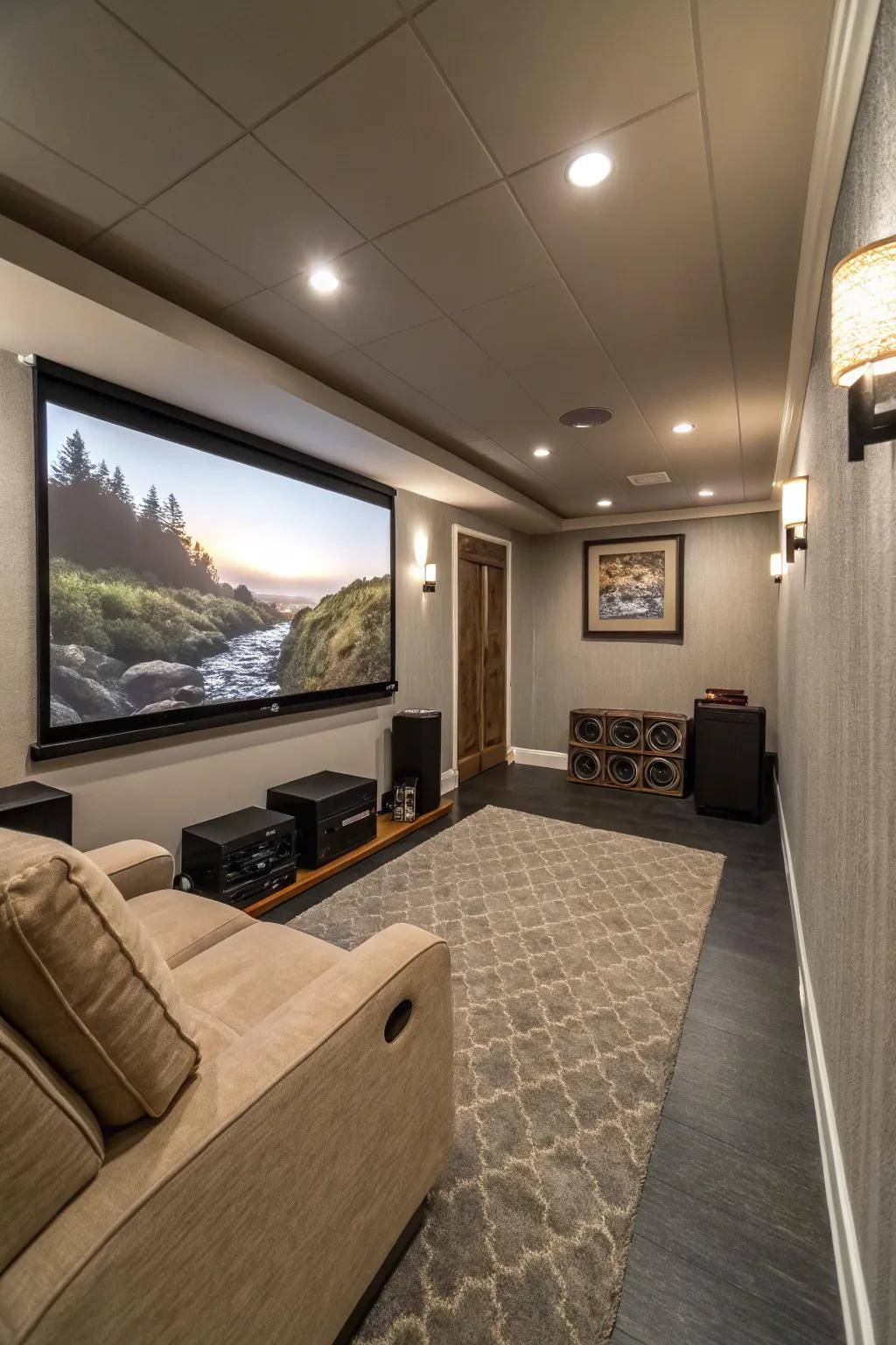 Wall-standing screens make for more space and better sightlines.