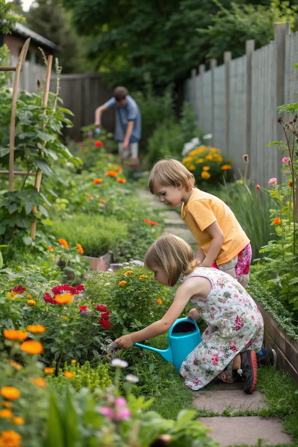 Gardens provide a living classroom for young explorers.
