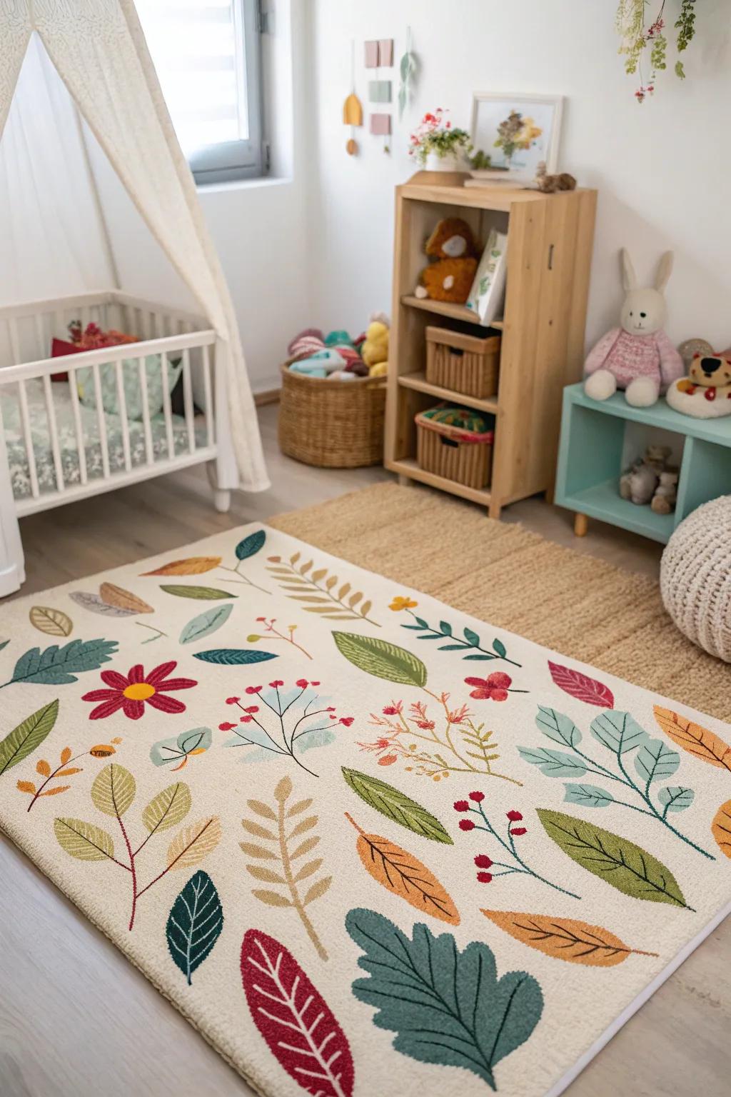 Floor coverings inspired by nature bring the outdoors inside.