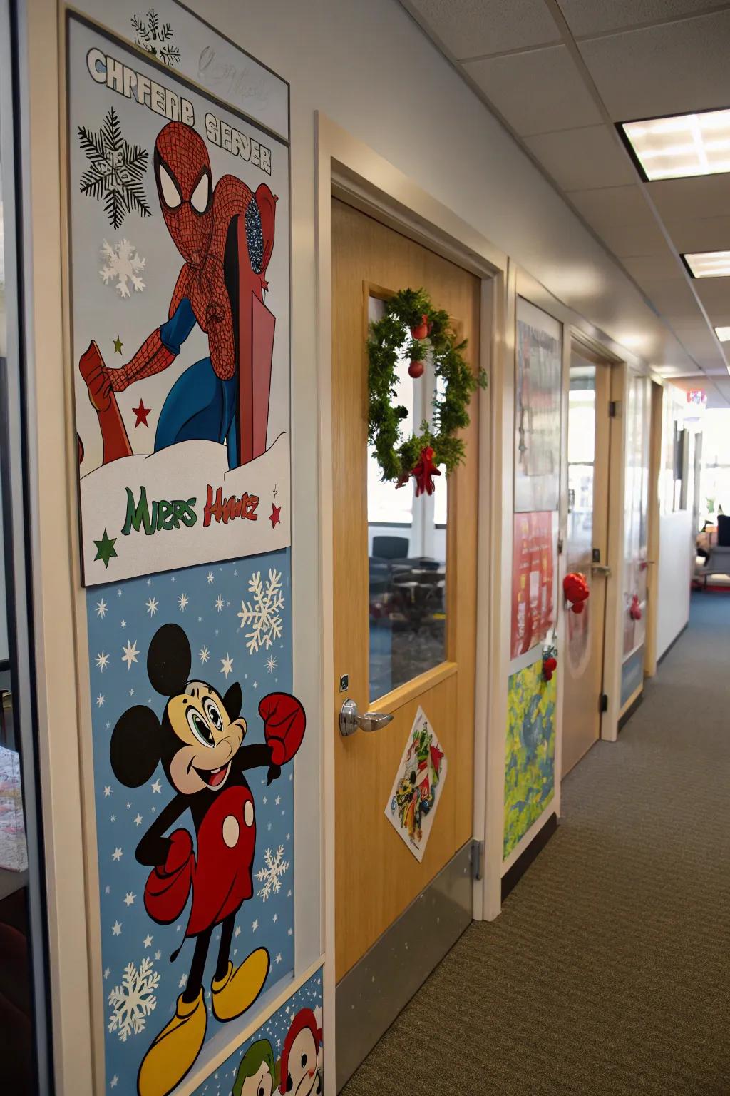 Pop culture meets Christmas for a lively, contemporary decoration.