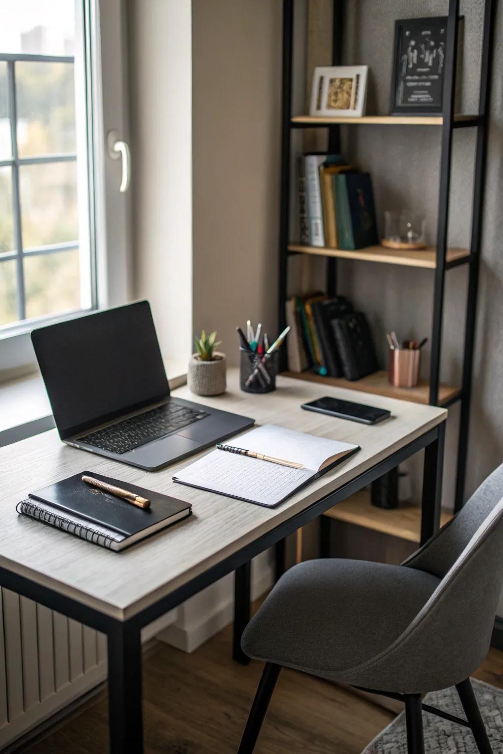 Make the most of unused corners with a functional corner desk.